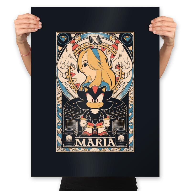 Maria Tarot - Prints Posters RIPT Apparel 18x24 / Black