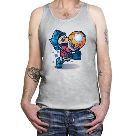 Mario Prime Exclusive - Tanktop Tanktop RIPT Apparel X-Small / Silver