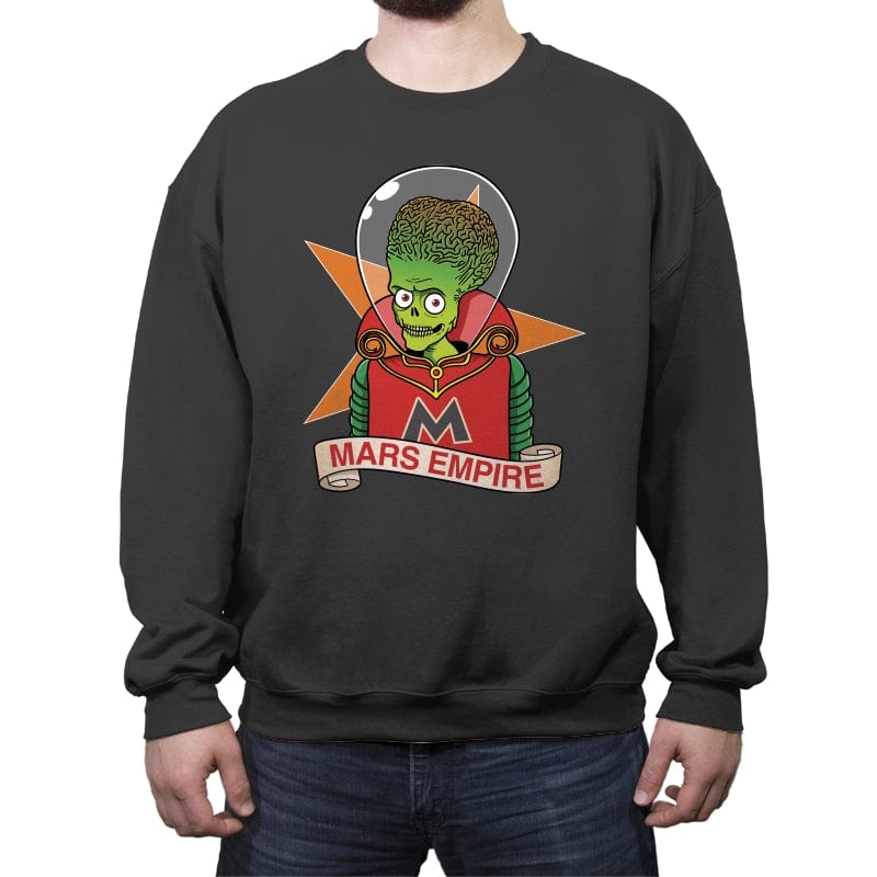 Mars Empire - Crew Neck Sweatshirt Crew Neck Sweatshirt RIPT Apparel Small / Charcoal