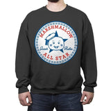 Marshmallow All Star - Crew Neck Sweatshirt Crew Neck Sweatshirt RIPT Apparel Small / Charcoal