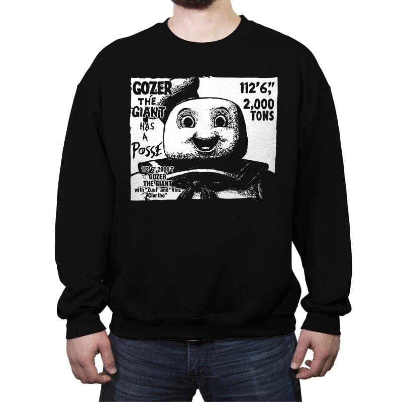 Marshmallow Giant - Crew Neck Sweatshirt Crew Neck Sweatshirt RIPT Apparel Small / Black