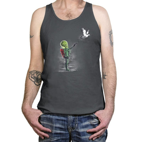 Martian Wall - Tanktop Tanktop RIPT Apparel X-Small / Asphalt