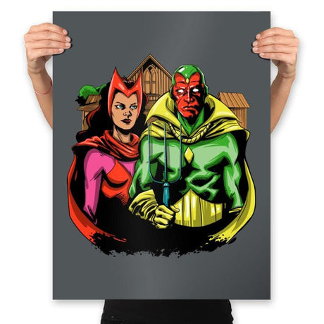 Marvelous Gothic - Prints Posters RIPT Apparel 18x24 / Charcoal