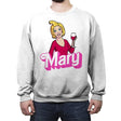 Mary Doll! - Crew Neck Sweatshirt Crew Neck Sweatshirt RIPT Apparel Small / White