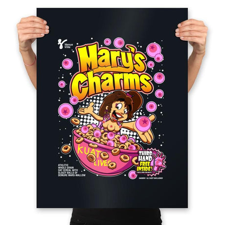 Mary's Charms - Prints Posters RIPT Apparel 18x24 / Black