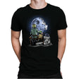 Master and Apprentice Gazing at the “Moon” - Mens Premium T-Shirts RIPT Apparel Small / Black