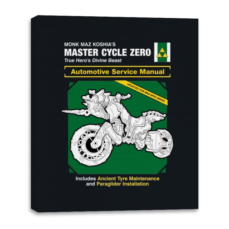 Master Cycle Service Manual - Canvas Wraps Canvas Wraps RIPT Apparel 16x20 / Black