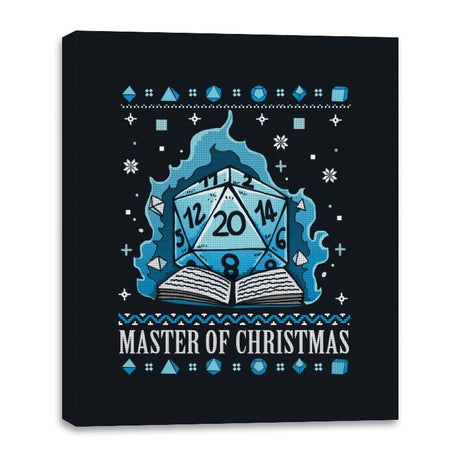 Master Of Christmas - Canvas Wraps Canvas Wraps RIPT Apparel 16x20 / Black