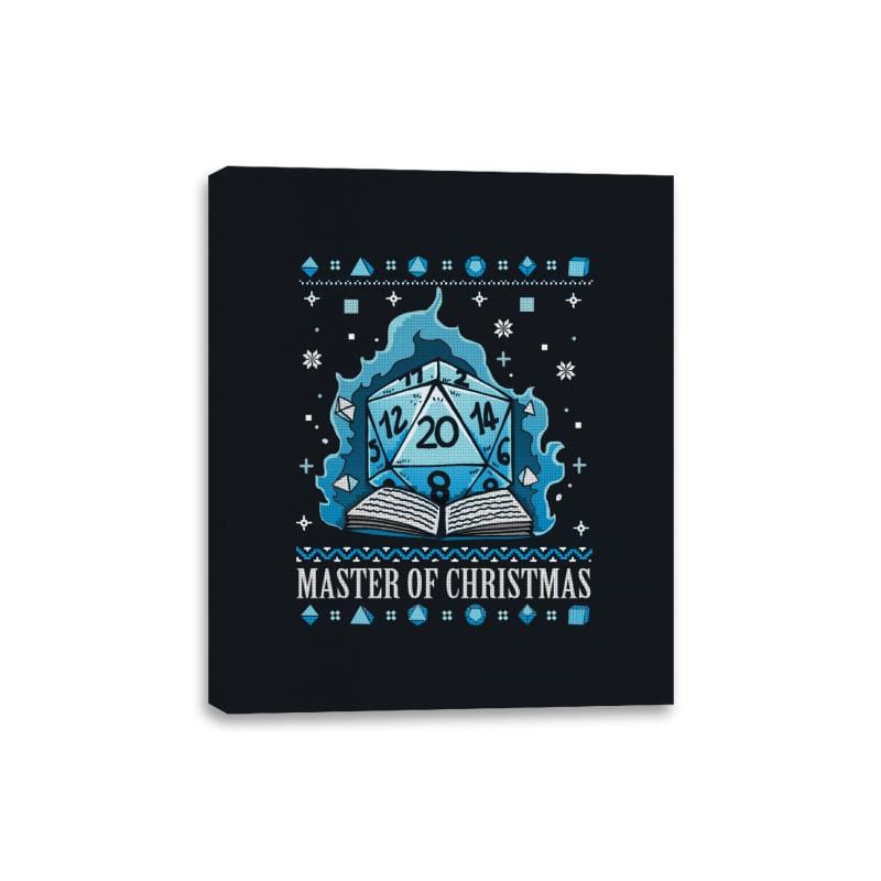 Master Of Christmas - Canvas Wraps Canvas Wraps RIPT Apparel 8x10 / Black