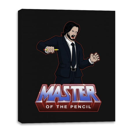 Master Of The Pencil - Canvas Wraps Canvas Wraps RIPT Apparel 16x20 / Black