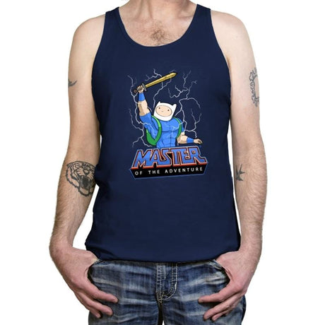 Master of time and adventure - Tanktop Tanktop RIPT Apparel X-Small / Navy