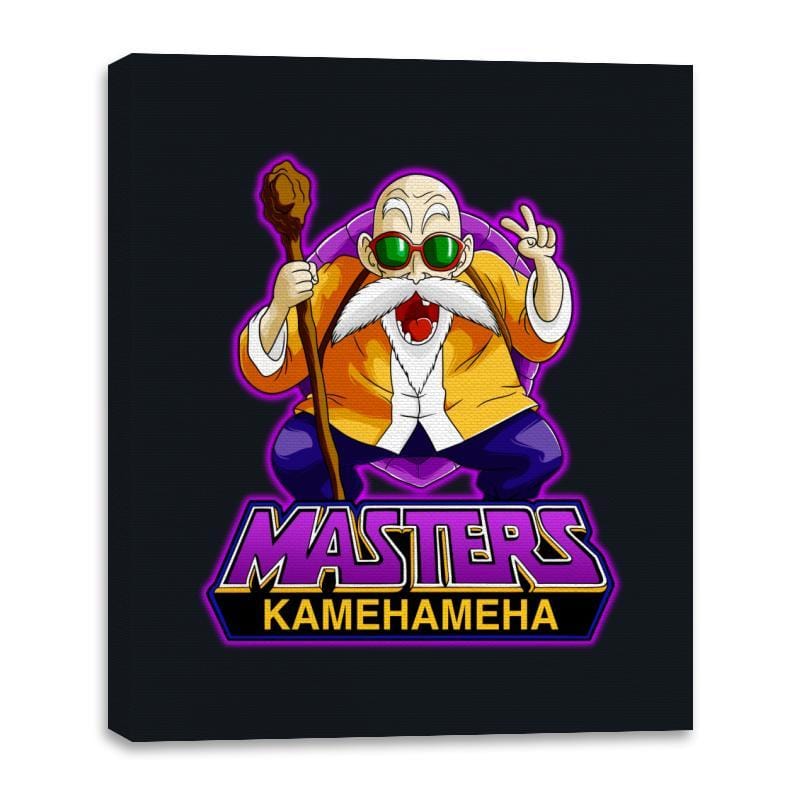 Masters Kamehameha - Canvas Wraps Canvas Wraps RIPT Apparel 16x20 / Black