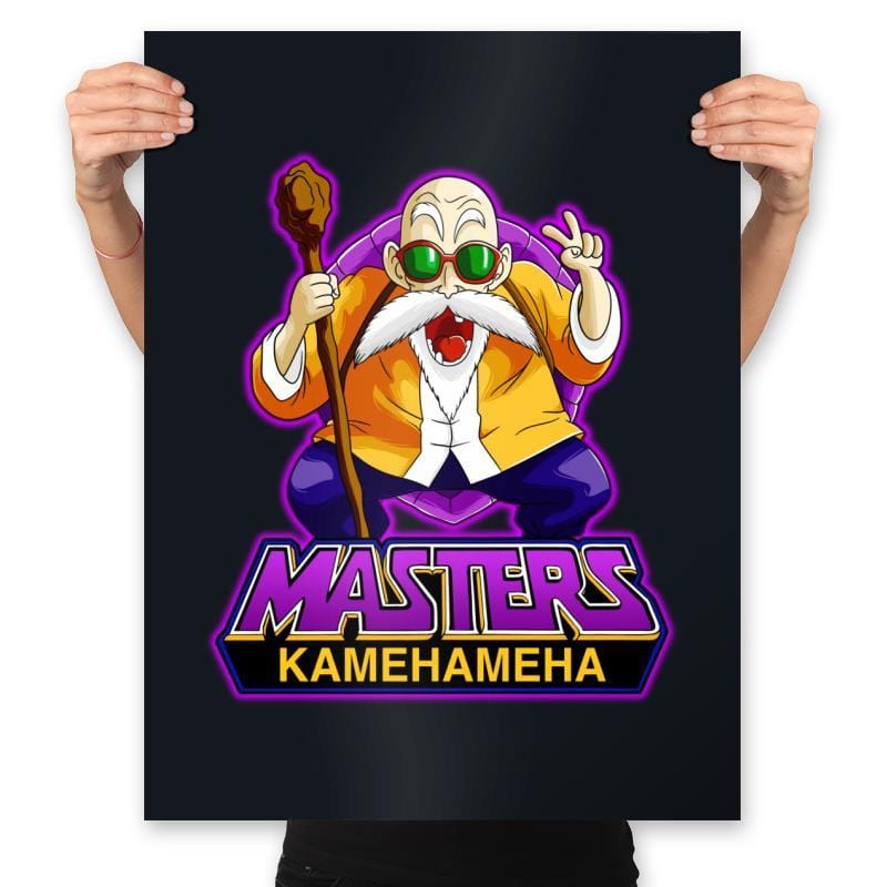 Masters Kamehameha - Prints Posters RIPT Apparel 18x24 / Black