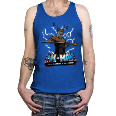 Masters of Shrubbery - Tanktop Tanktop RIPT Apparel X-Small / True Royal