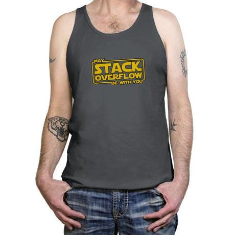 May Stack Be With You - Tanktop Tanktop RIPT Apparel X-Small / Asphalt