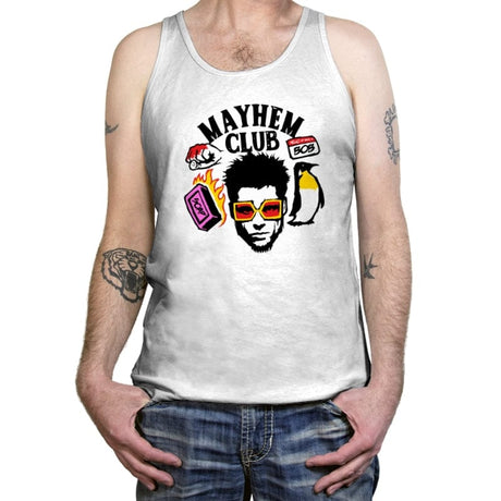 Mayhem Club - Tanktop Tanktop RIPT Apparel X-Small / White