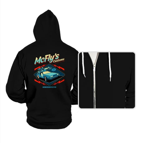 McFly Customs - Hoodies Hoodies RIPT Apparel Small / Black