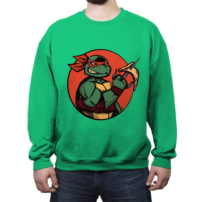 Mean Slice - Crew Neck Sweatshirt Crew Neck Sweatshirt RIPT Apparel Small / Irish Green