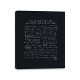 Meaning of Life - Canvas Wraps Canvas Wraps RIPT Apparel 11x14 / Black