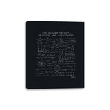 Meaning of Life - Canvas Wraps Canvas Wraps RIPT Apparel 8x10 / Black