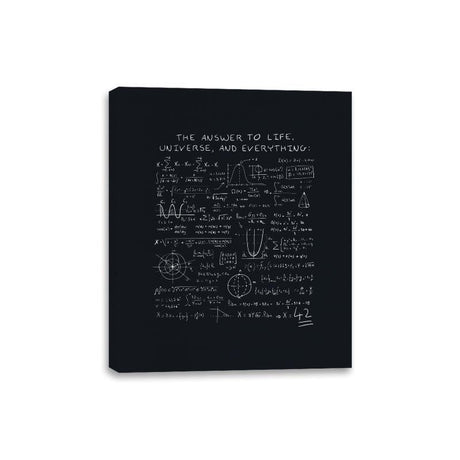 Meaning of Life - Canvas Wraps Canvas Wraps RIPT Apparel 8x10 / Black