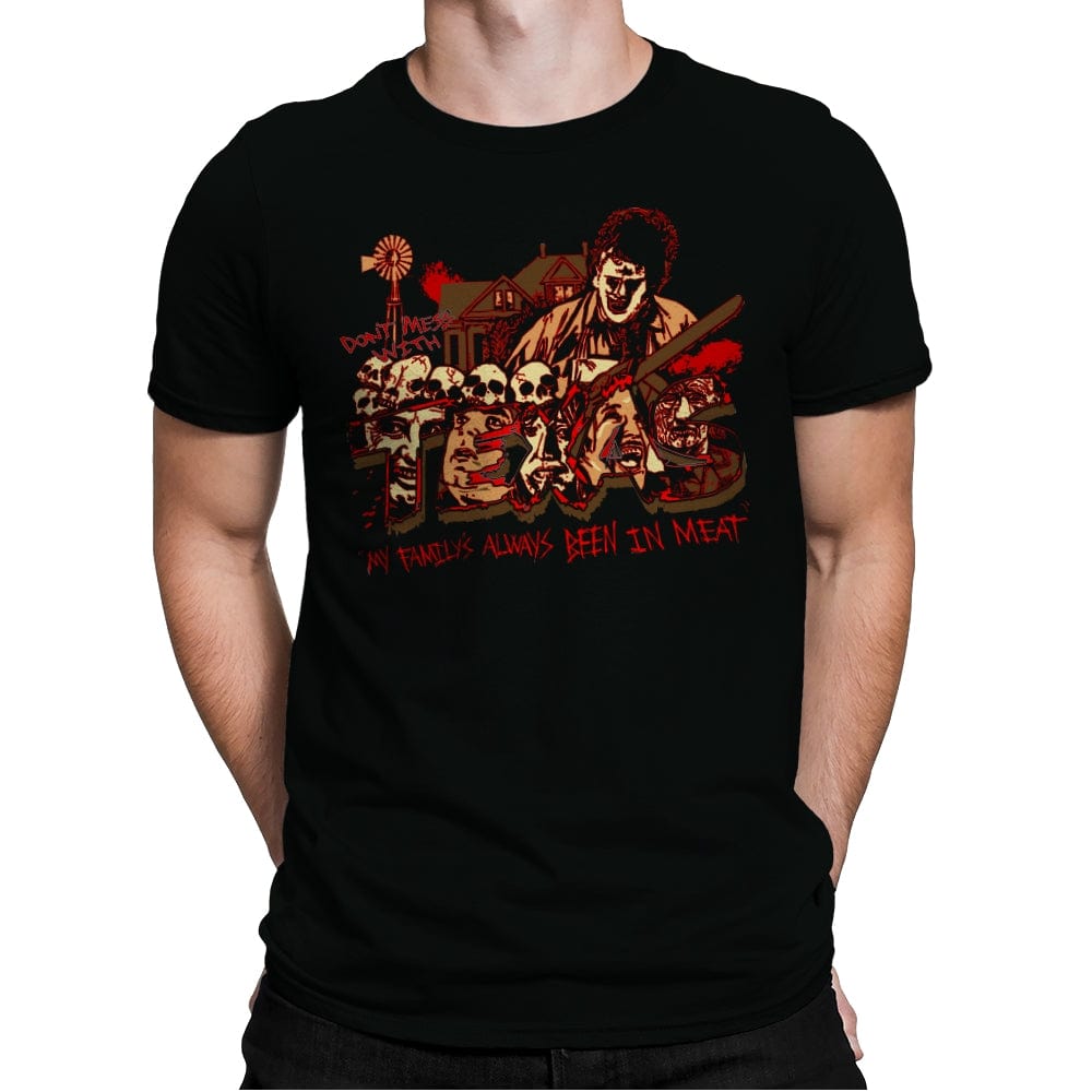 Meat Me in Texas - Mens Premium T-Shirts RIPT Apparel Small / Black