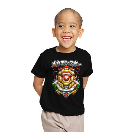 Mecha Monster - Youth T-Shirts RIPT Apparel X-small / Black