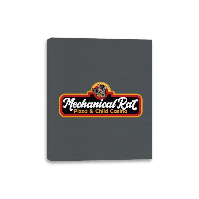 Mechanical Rat Pizza & Child Casino - Best Seller - Canvas Wraps Canvas Wraps RIPT Apparel 8x10 / Charcoal