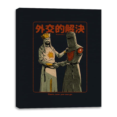 Medieval Diplomacy - Canvas Wraps Canvas Wraps RIPT Apparel 16x20 / Black