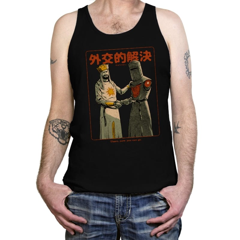 Medieval Diplomacy - Tanktop Tanktop RIPT Apparel X-Small / Black