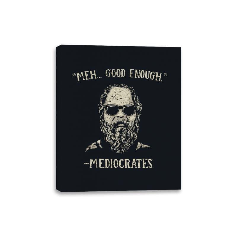 Mediocrates - Canvas Wraps Canvas Wraps RIPT Apparel 8x10 / Black