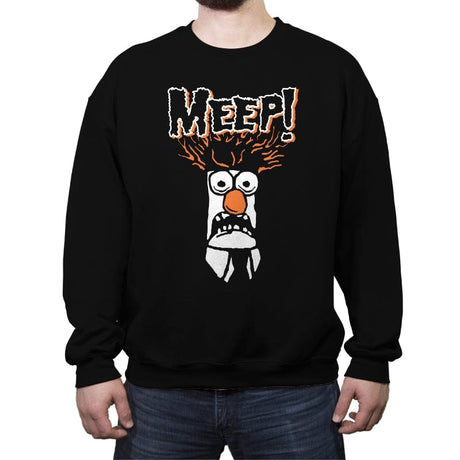 Meep! - Crew Neck Sweatshirt Crew Neck Sweatshirt RIPT Apparel Small / Black