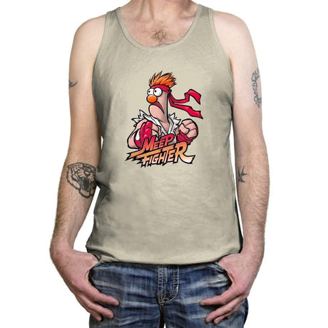 Meep Fighter Exclusive - Tanktop Tanktop RIPT Apparel X-Small / Oatmeal Triblend