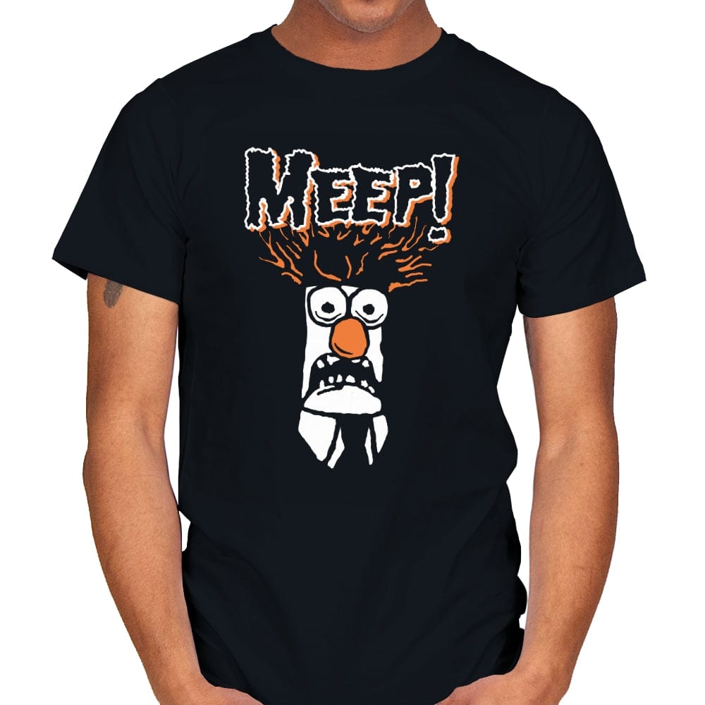 Meep! - Mens T-Shirts RIPT Apparel Small / Black