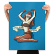 Meesa Eyes Up Here - Prints Posters RIPT Apparel 18x24 / Sapphire