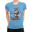 Meesa Eyes Up Here - Womens Premium T-Shirts RIPT Apparel Small / Turquoise