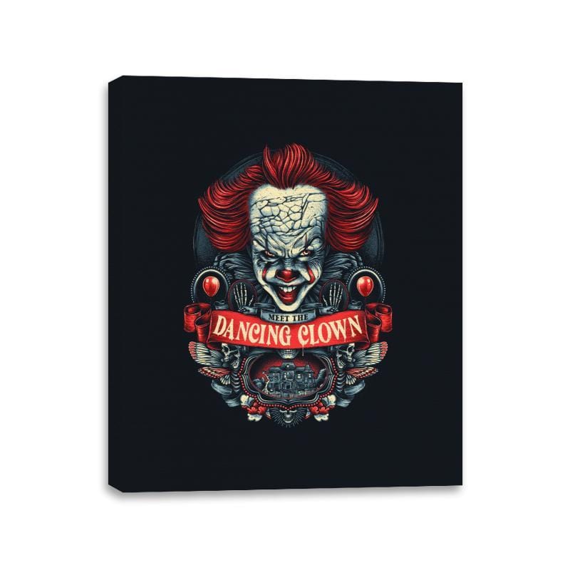 Meet the Dancing Clown - Canvas Wraps Canvas Wraps RIPT Apparel 11x14 / Black