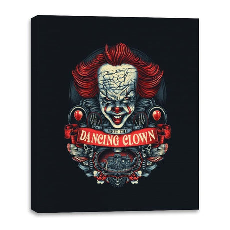 Meet the Dancing Clown - Canvas Wraps Canvas Wraps RIPT Apparel 16x20 / Black