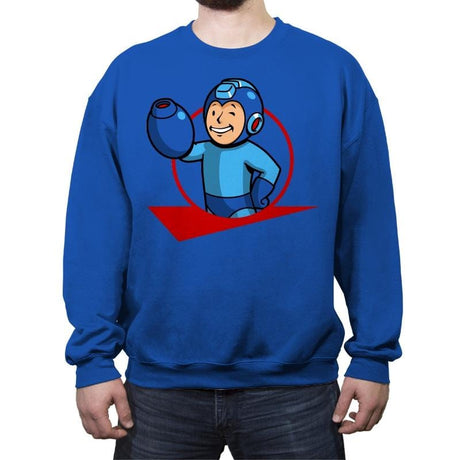 Mega Boy - Crew Neck Sweatshirt Crew Neck Sweatshirt RIPT Apparel Small / Royal