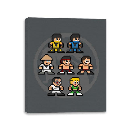 Mega Kombat - Canvas Wraps Canvas Wraps RIPT Apparel 11x14 / Charcoal