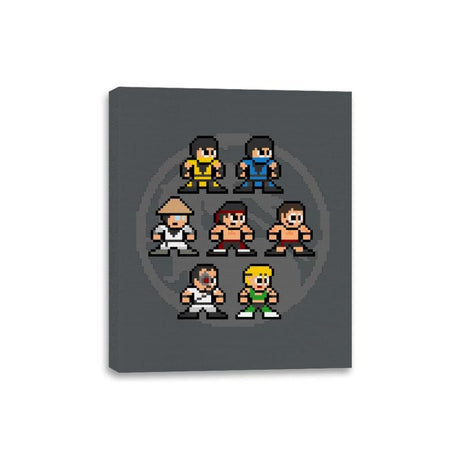 Mega Kombat - Canvas Wraps Canvas Wraps RIPT Apparel 8x10 / Charcoal