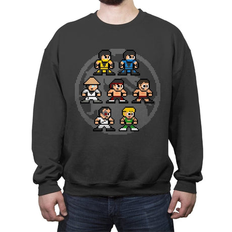 Mega Kombat - Crew Neck Sweatshirt Crew Neck Sweatshirt RIPT Apparel Small / Charcoal