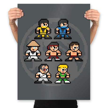 Mega Kombat - Prints Posters RIPT Apparel 18x24 / Charcoal