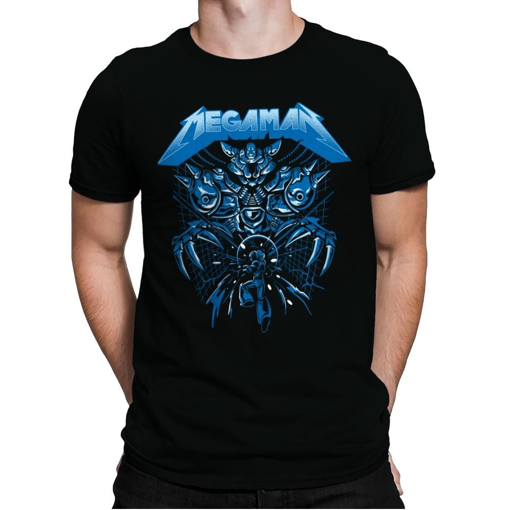 Mega Rockman - Mens Premium T-Shirts RIPT Apparel Small / Black