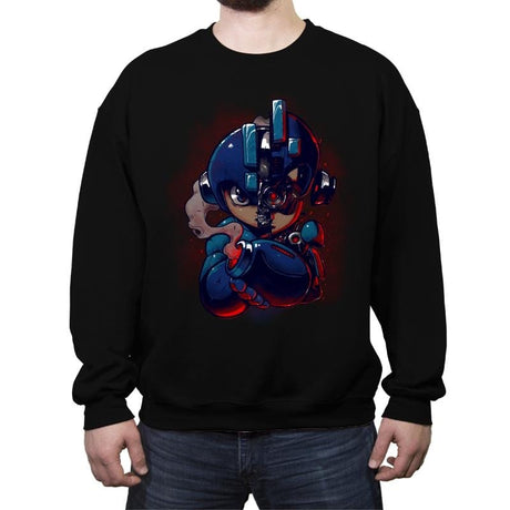 Mega Terminator - Crew Neck Sweatshirt Crew Neck Sweatshirt RIPT Apparel Small / Black