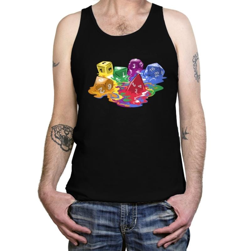 Melting Dice - Tanktop Tanktop RIPT Apparel X-Small / Black