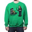 Melting Pizza! - Crew Neck Sweatshirt Crew Neck Sweatshirt RIPT Apparel Small / Irish Green