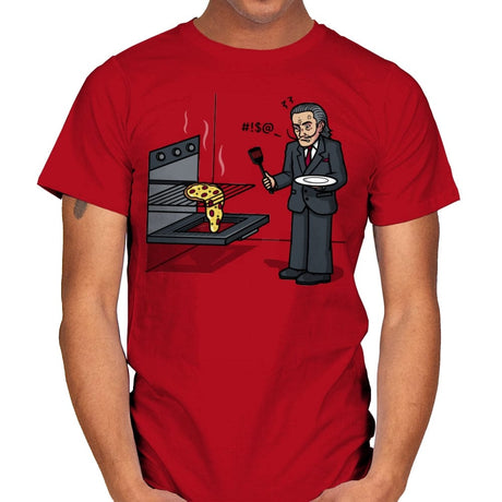 Melting Pizza! - Mens T-Shirts RIPT Apparel Small / Red