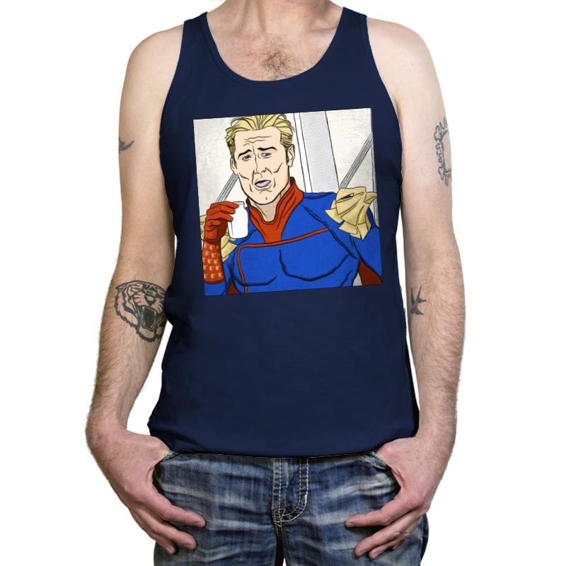 Memelander Unchained - Tanktop Tanktop RIPT Apparel X-Small / Navy