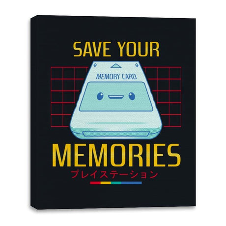 Memorycard - Canvas Wraps Canvas Wraps RIPT Apparel 16x20 / Black